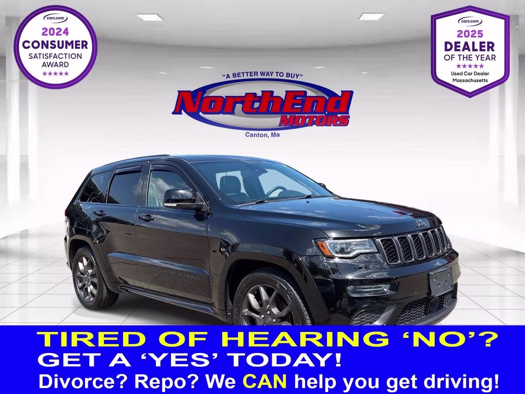 2020 Diamond Black Crystal Pearlcoat Jeep Grand Cherokee Overland 4X4 SUV