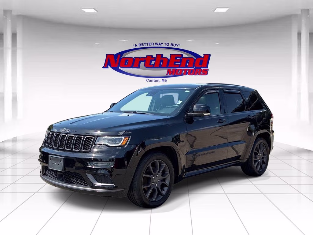 2020 Diamond Black Crystal Pearlcoat Jeep Grand Cherokee Overland 4X4 SUV