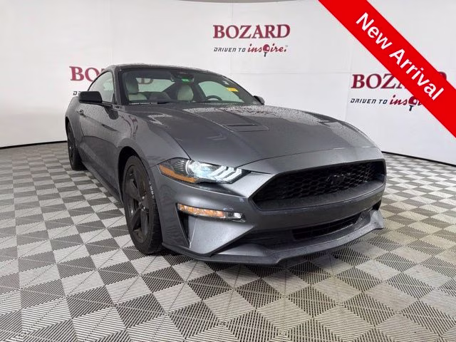 2021 Gray Metallic Ford Mustang EcoBoost Premium RWD Coupe