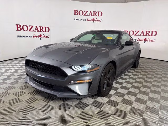 2021 Gray Metallic Ford Mustang EcoBoost Premium RWD Coupe