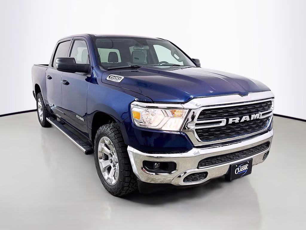2022 Patriot Blue Pearlcoat Ram 1500 Big Horn/Lone Star 4X4 Truck