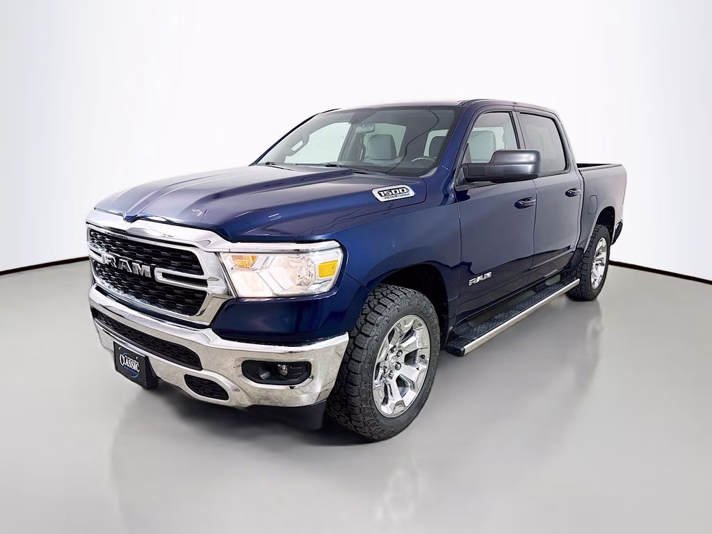 2022 Patriot Blue Pearlcoat Ram 1500 Big Horn/Lone Star 4X4 Truck