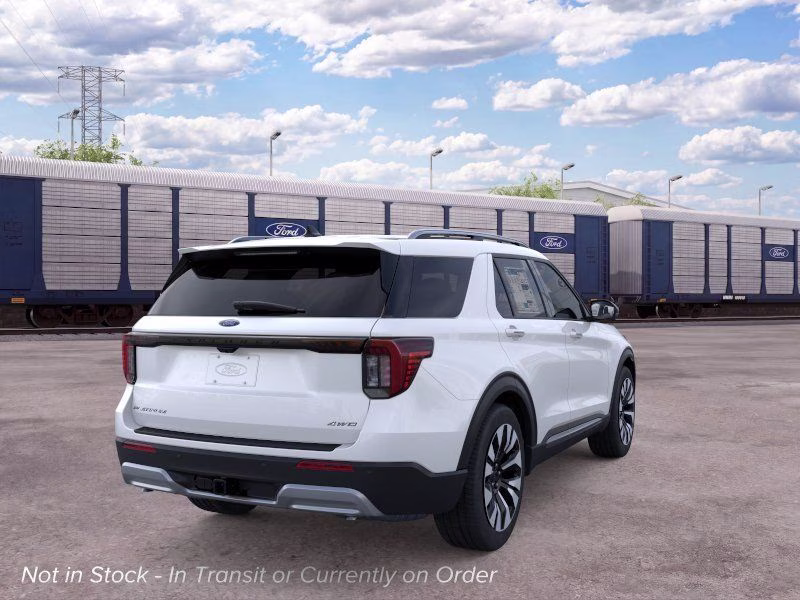 2026 Star White Metallic Tri-Coat Ford Explorer Platinum 4X4 SUV