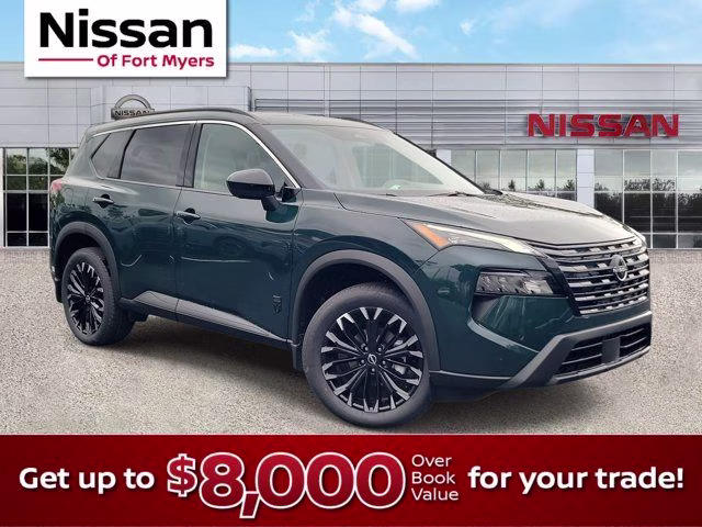 2026 Obsidian Green Nissan Rogue Dark Armor FWD SUV