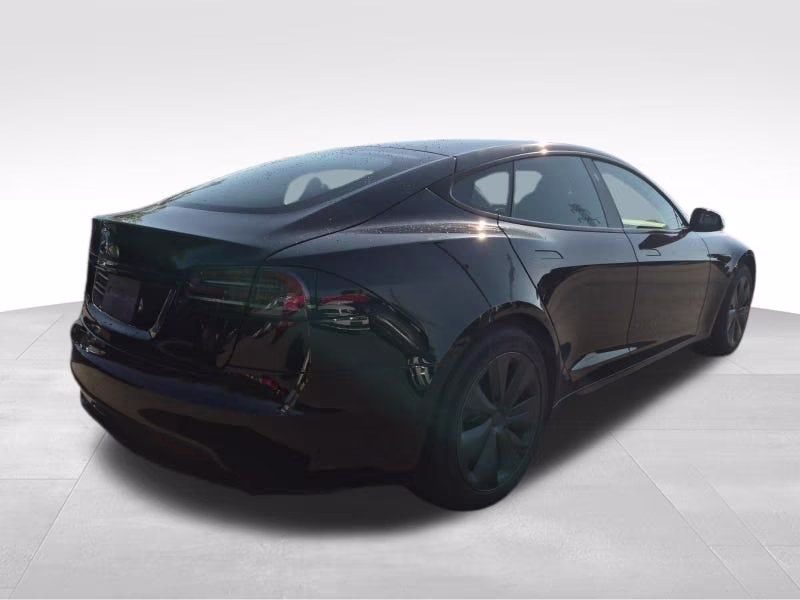 2023 Black Tesla Model S Standard Range AWD Hatchback