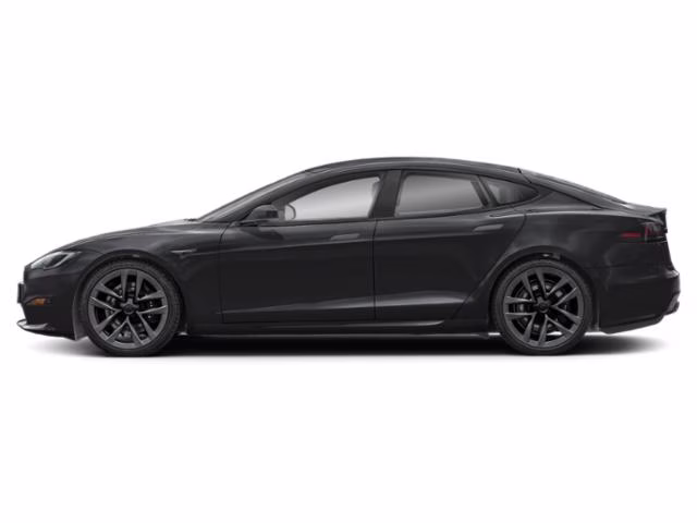 2023 Black Tesla Model S Standard Range AWD Hatchback