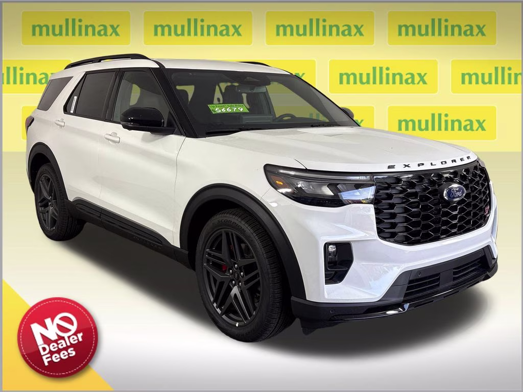 2026 White Metallic Ford Explorer ST 4X4 SUV
