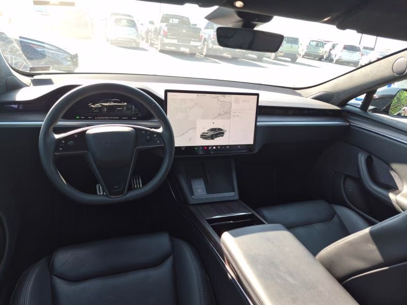 2023 Black Tesla Model S Standard Range AWD Hatchback