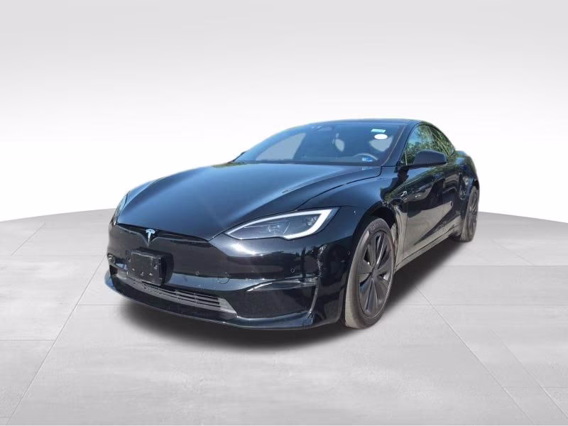 2023 Black Tesla Model S Standard Range AWD Hatchback