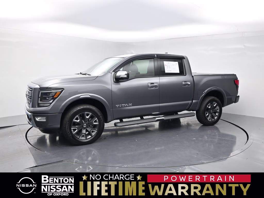 2022 Gun Metallic Nissan Titan Platinum Reserve 4X4 Truck