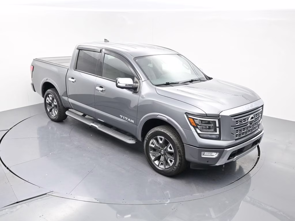 2022 Gun Metallic Nissan Titan Platinum Reserve 4X4 Truck
