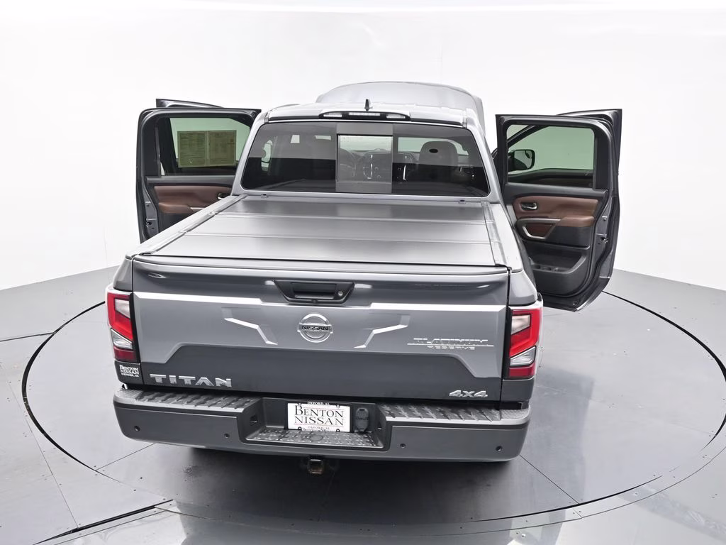 2022 Gun Metallic Nissan Titan Platinum Reserve 4X4 Truck