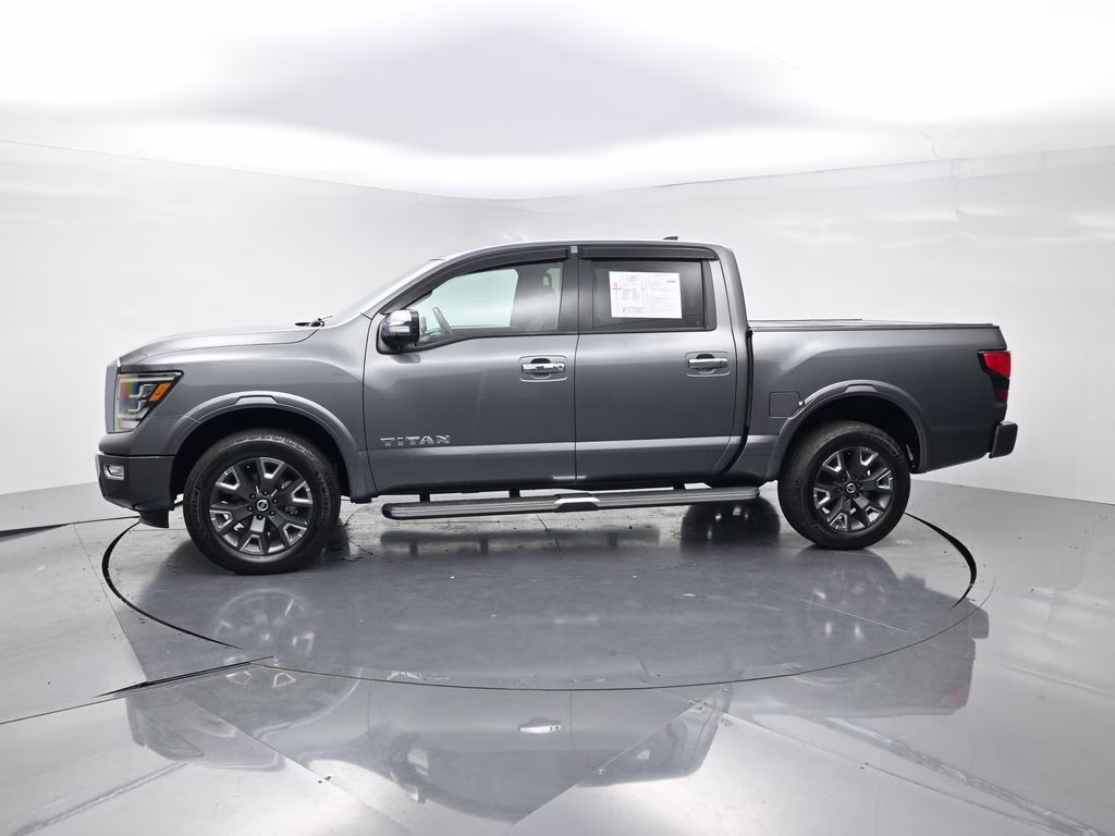 2022 Gun Metallic Nissan Titan Platinum Reserve 4X4 Truck