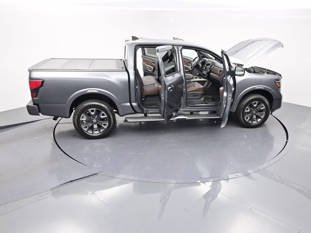 2022 Gun Metallic Nissan Titan Platinum Reserve 4X4 Truck