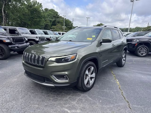 2020 Olive Green Pearlcoat Jeep Cherokee Limited 4X4 SUV