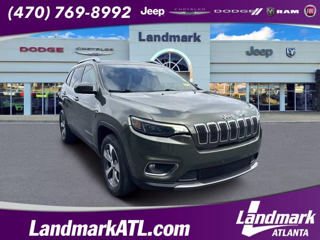 2020 Olive Green Pearlcoat Jeep Cherokee Limited 4X4 SUV