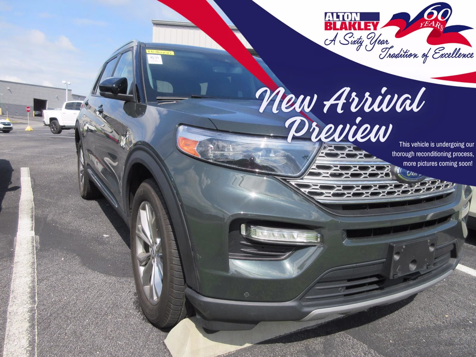 2023 Forged Green Ford Explorer Limited 4X4 SUV