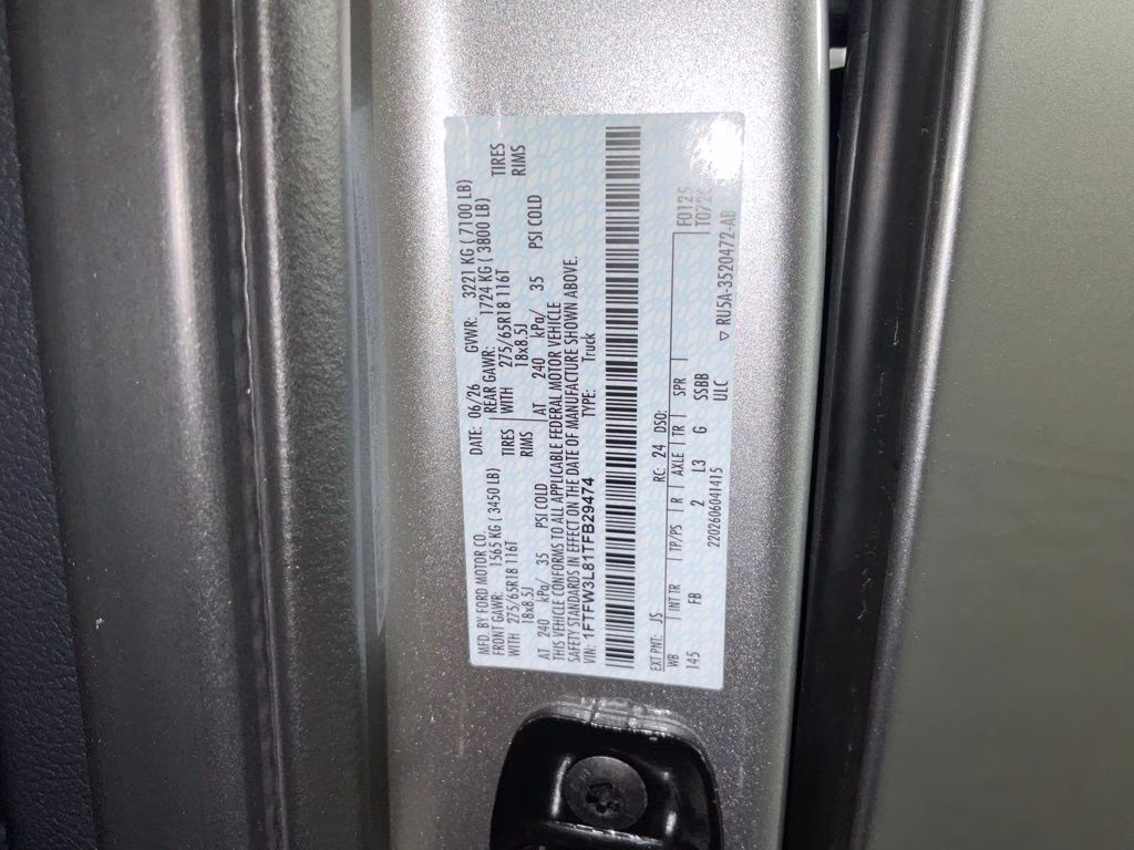 2026 Silver Metallic Ford F-150 XLT 4X4 Truck