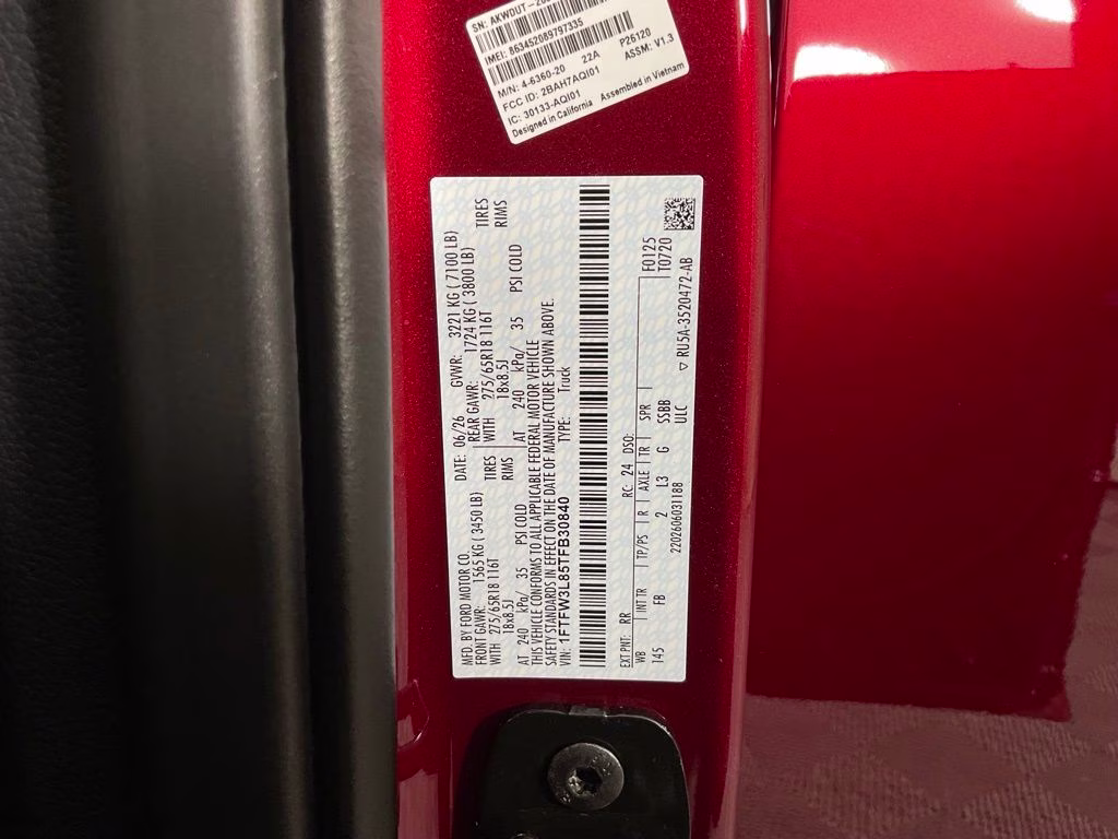 2026 Ruby Red Ford F-150 XLT 4X4 Truck