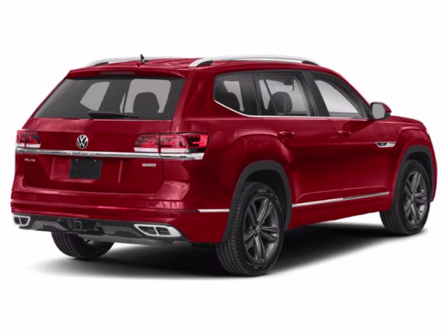 2021 Red Volkswagen Atlas 3.6L V6 SEL R-Line FWD SUV