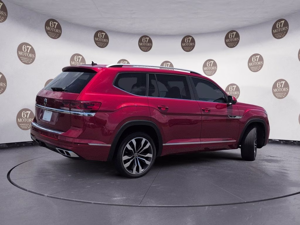 2021 Red Volkswagen Atlas 3.6L V6 SEL R-Line FWD SUV