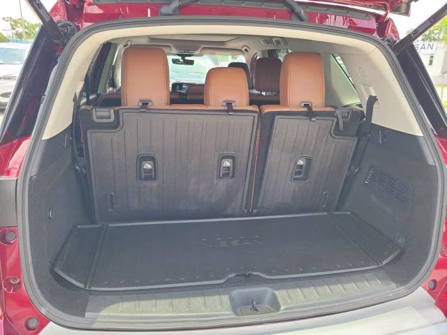 2025 Scarlet Ember Tintcoat Nissan Pathfinder Platinum FWD SUV