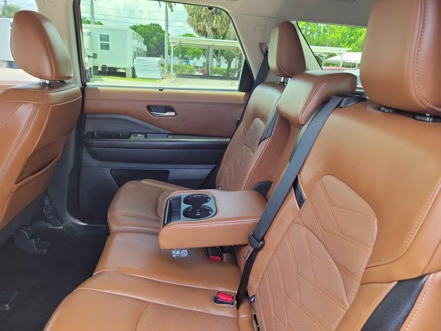 2025 Scarlet Ember Tintcoat Nissan Pathfinder Platinum FWD SUV