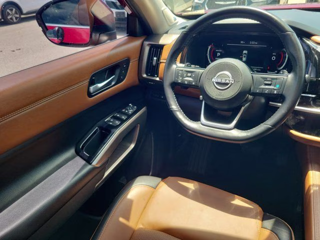 2025 Scarlet Ember Tintcoat Nissan Pathfinder Platinum FWD SUV