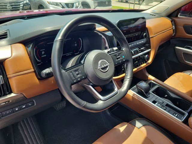 2025 Scarlet Ember Tintcoat Nissan Pathfinder Platinum FWD SUV