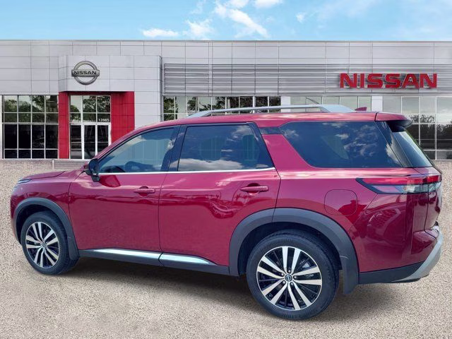 2025 Scarlet Ember Tintcoat Nissan Pathfinder Platinum FWD SUV