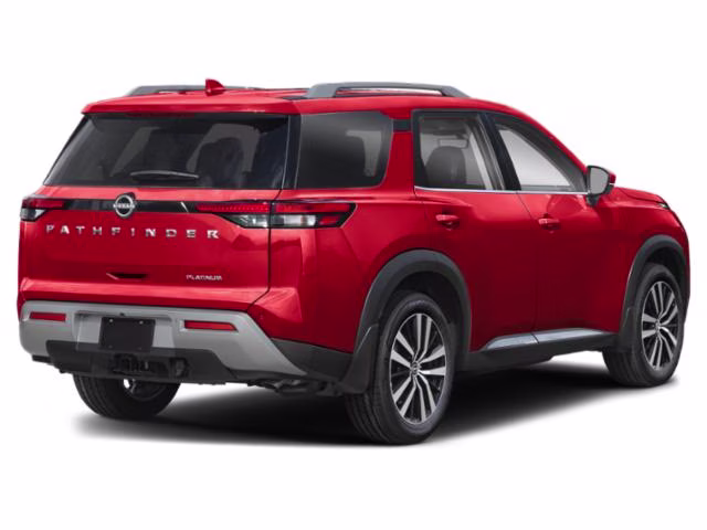 2025 Scarlet Ember Tintcoat Nissan Pathfinder Platinum FWD SUV