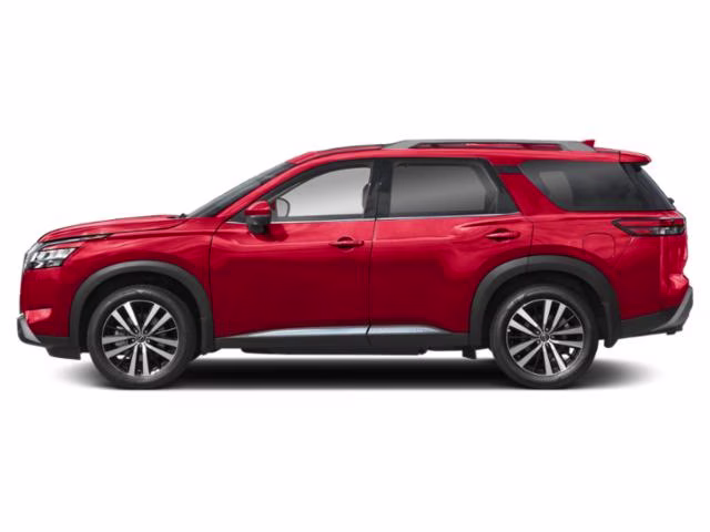 2025 Scarlet Ember Tintcoat Nissan Pathfinder Platinum FWD SUV