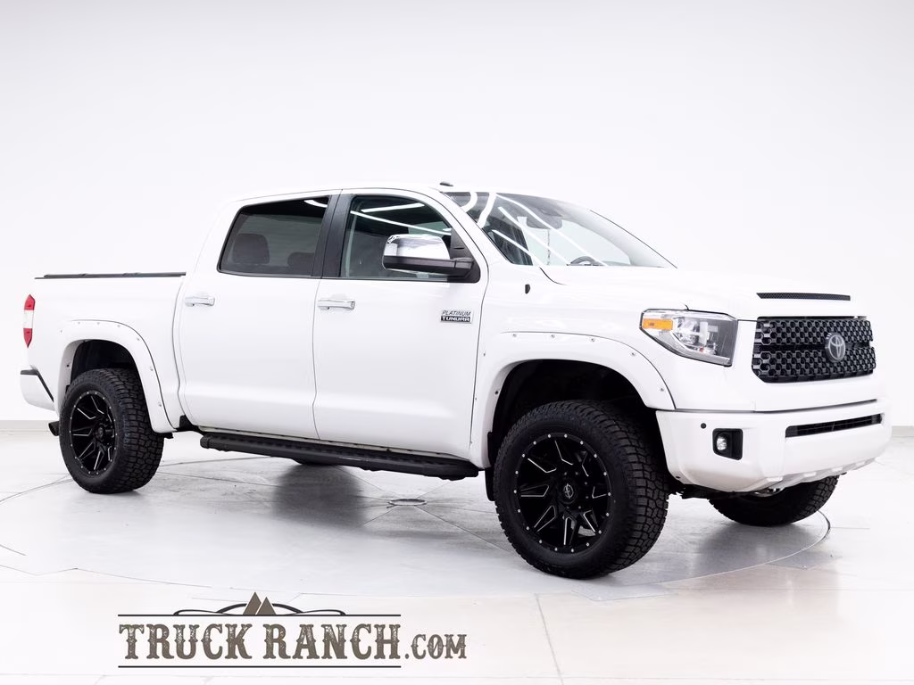 2018 Super White Toyota Tundra Platinum 4X4 Truck