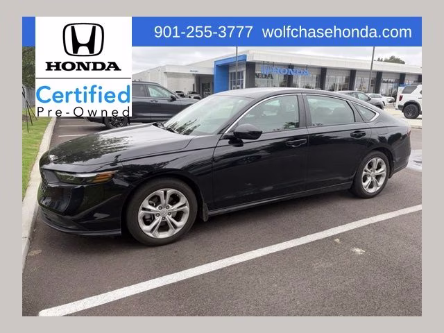 2025 Crystal Black Pearl Honda Accord LX FWD Sedan