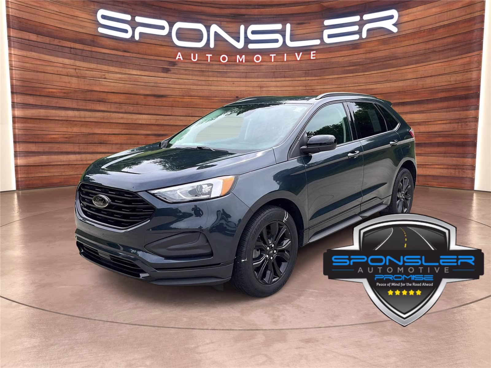 2024 Stone Blue Ford Edge SE AWD SUV