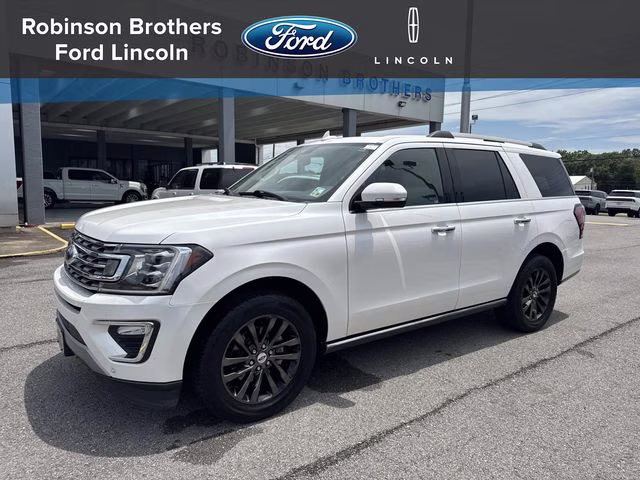 2019 White Platinum Clearcoat Metallic Ford Expedition Limited RWD SUV