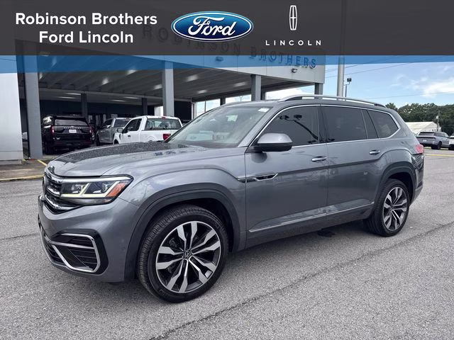 2022 Gray Volkswagen Atlas 3.6L V6 SEL Premium R-Line AWD SUV