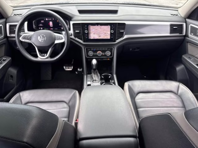 2022 Gray Volkswagen Atlas 3.6L V6 SEL Premium R-Line AWD SUV