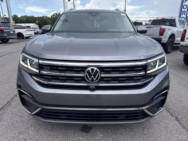 2022 Gray Volkswagen Atlas 3.6L V6 SEL Premium R-Line AWD SUV