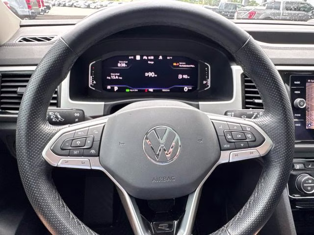 2022 Gray Volkswagen Atlas 3.6L V6 SEL Premium R-Line AWD SUV