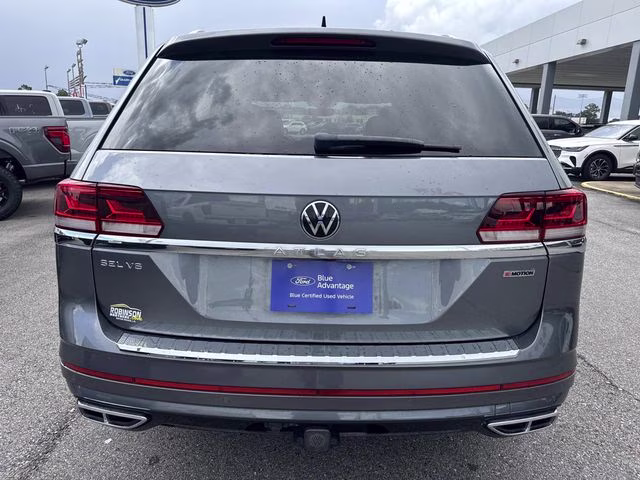2022 Gray Volkswagen Atlas 3.6L V6 SEL Premium R-Line AWD SUV