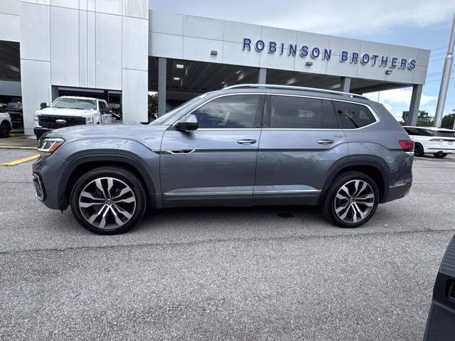2022 Gray Volkswagen Atlas 3.6L V6 SEL Premium R-Line AWD SUV