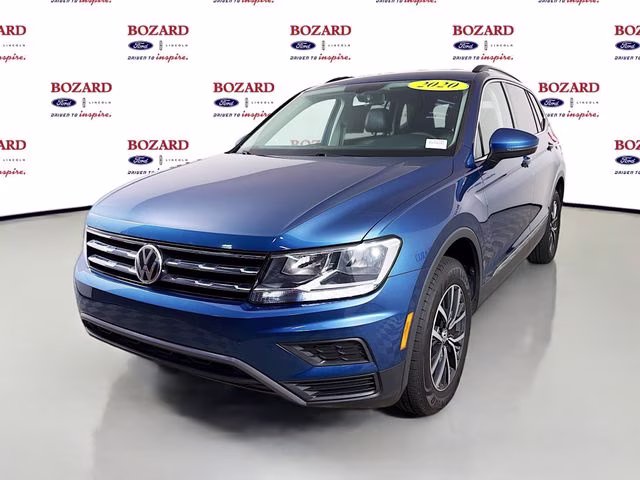 2020 Blue Volkswagen Tiguan 2.0T SE 4Motion AWD SUV