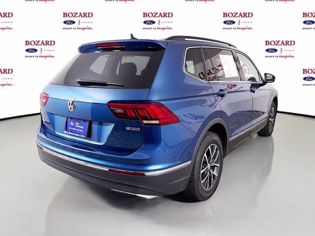 2020 Blue Volkswagen Tiguan 2.0T SE 4Motion AWD SUV