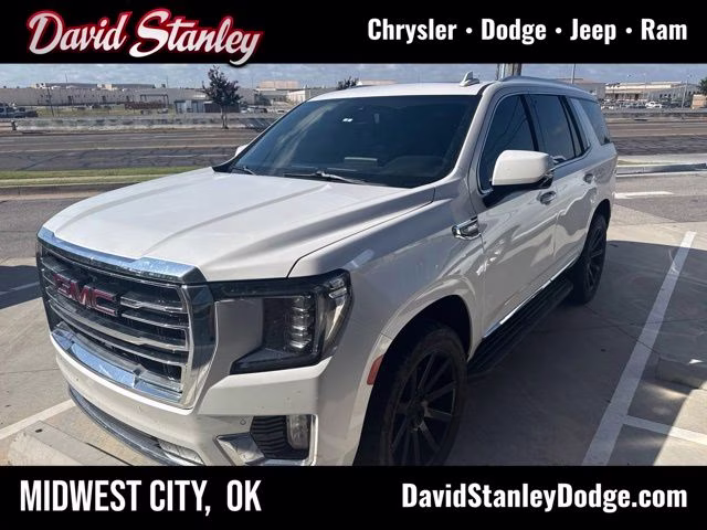 2021 White Frost Tricoat GMC Yukon SLT 4X4 SUV