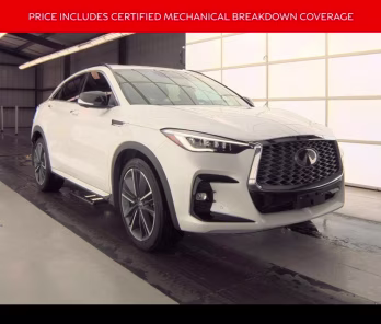 2025 White INFINITI QX55 ESSENTIAL AWD SUV