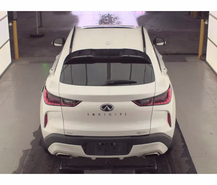 2025 White INFINITI QX55 ESSENTIAL AWD SUV