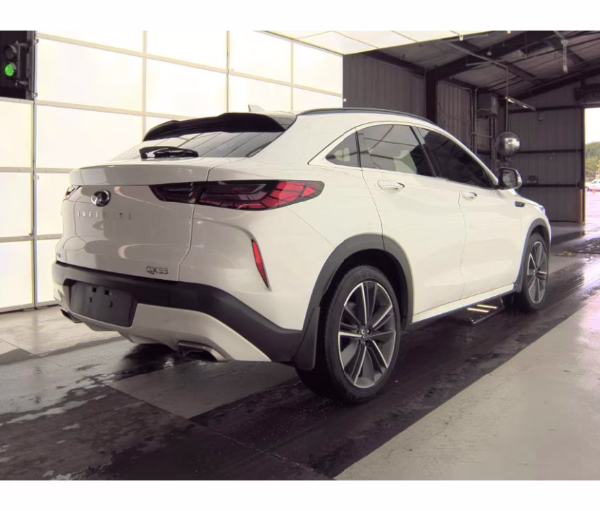 2025 White INFINITI QX55 ESSENTIAL AWD SUV