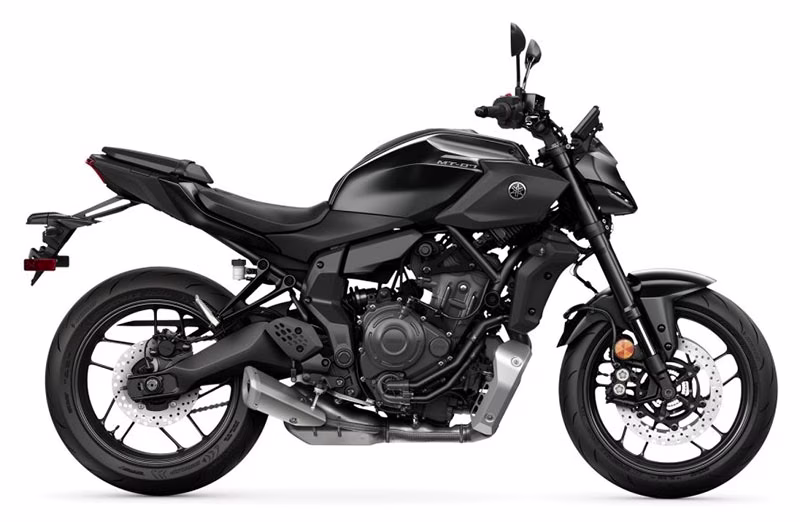 2025 Matte Charcoal Black Yamaha MT-07 Motorcycle