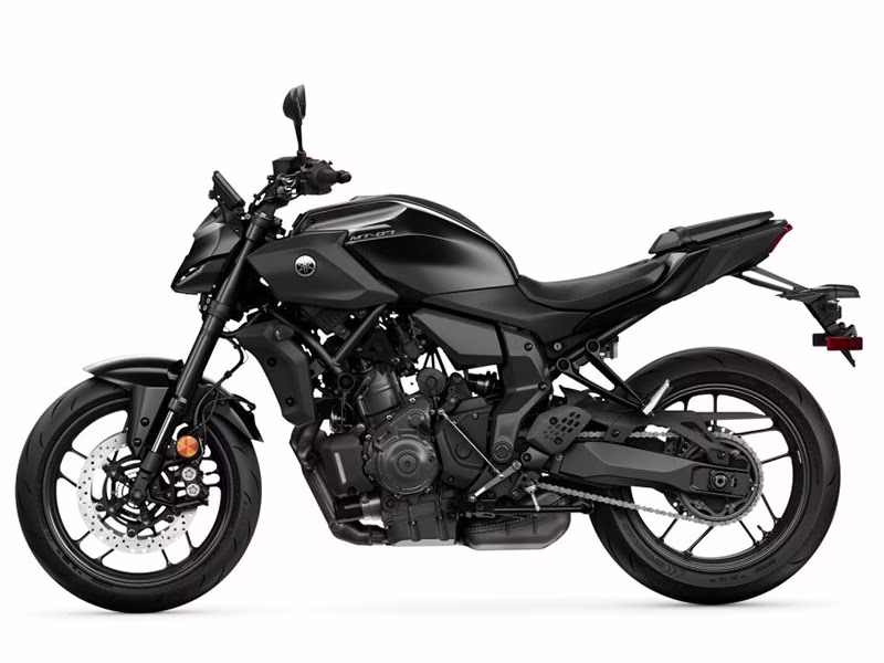 2025 Matte Charcoal Black Yamaha MT-07 Motorcycle